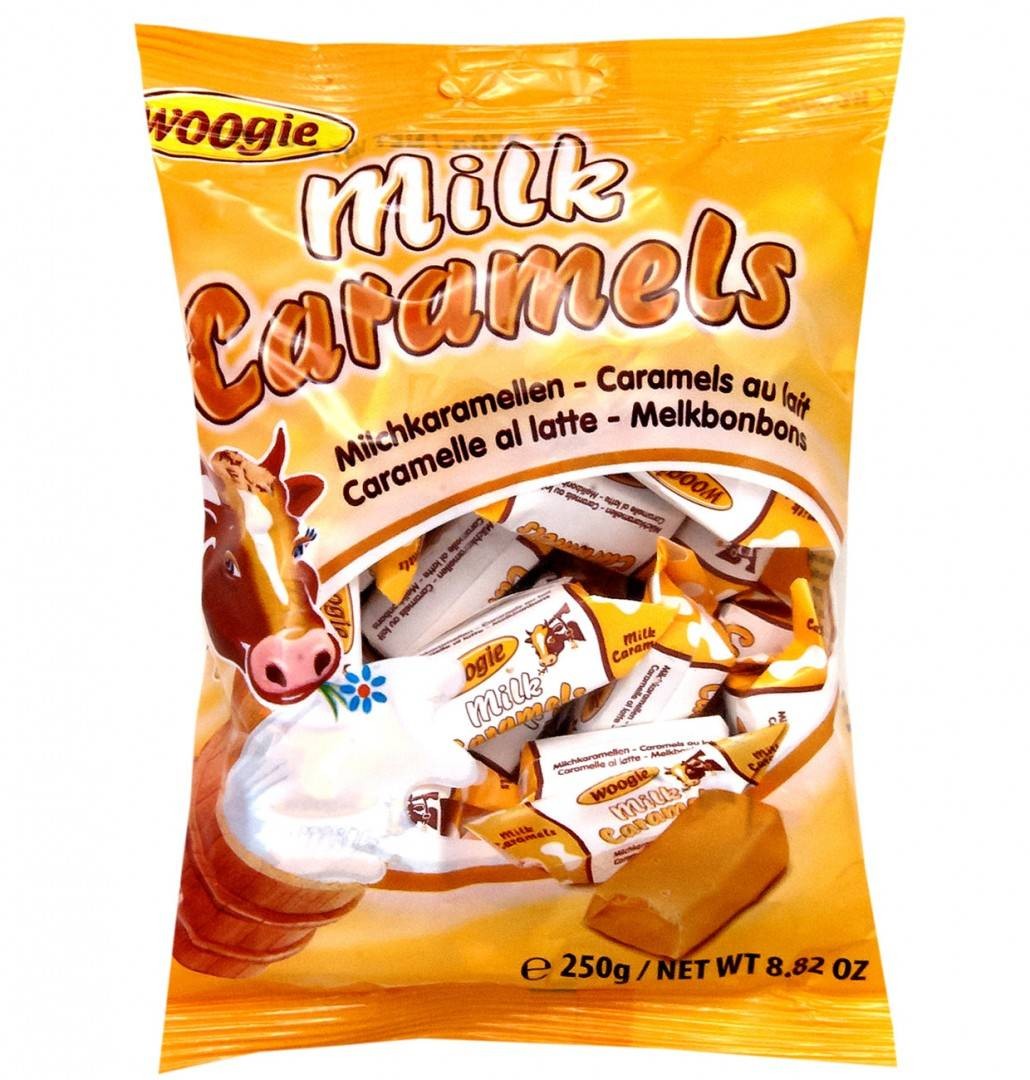WOOGIE CARAMELE CU LAPTE 250GR