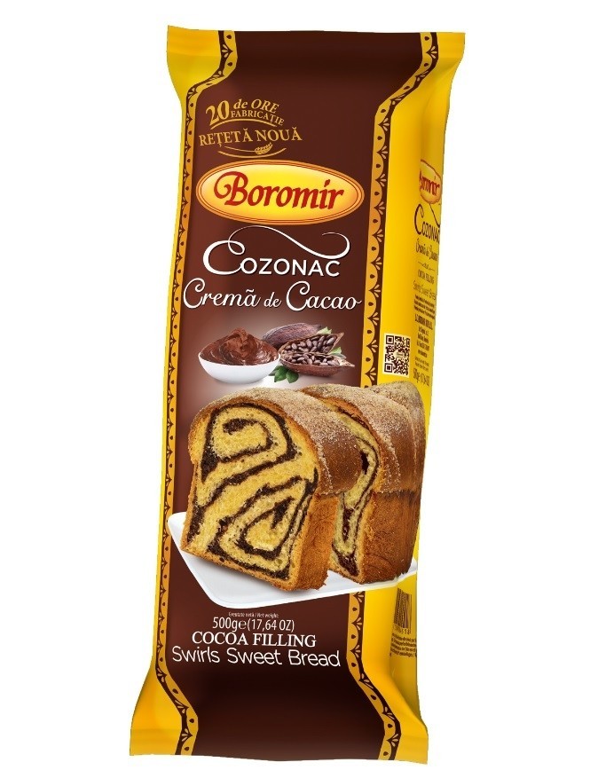 BOROMIR COZONAC CREMA CACAO 500GR