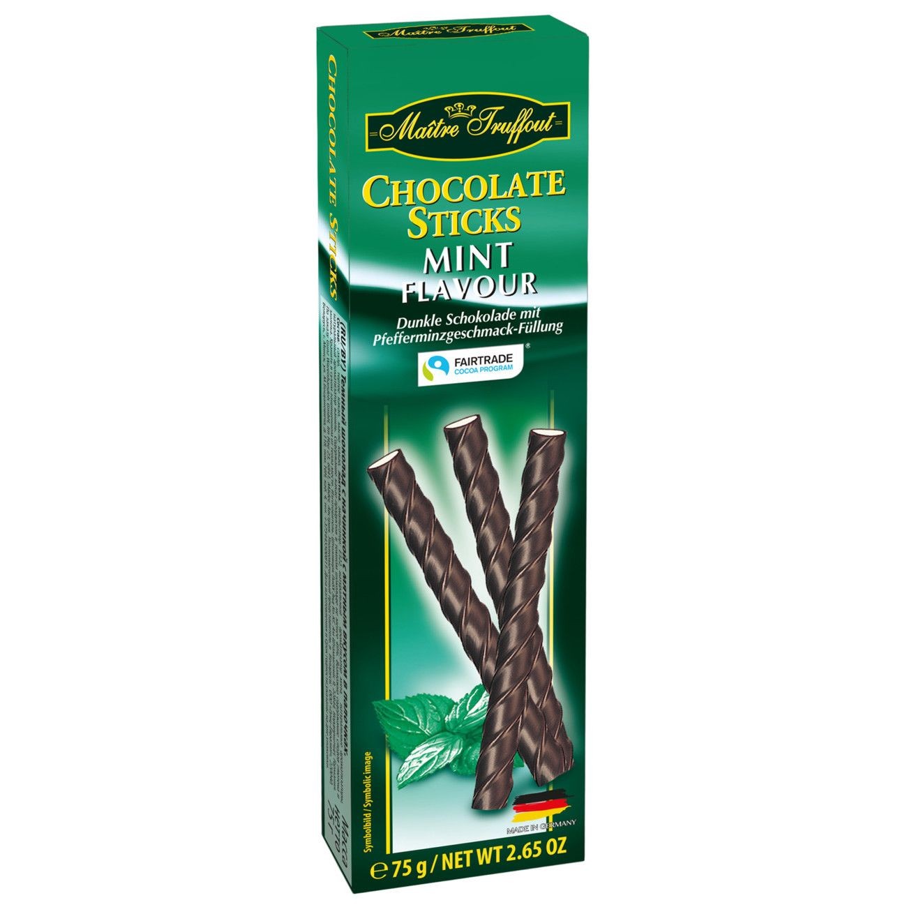 MAITRE TRUFFOUT CIOC.STICKS MENTA 75GR