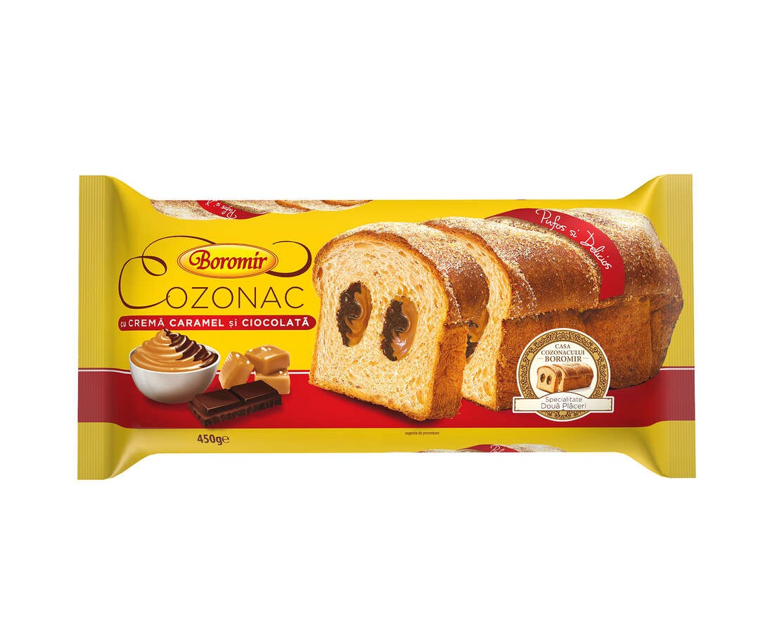 BOROMIR COZONAC CARAMEL CIOCOLATA 450GR