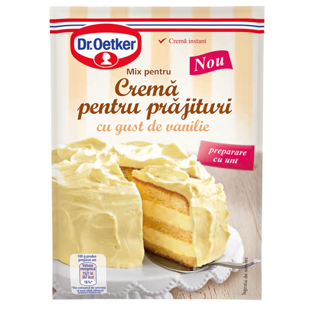 DR.OETKER CREMA PRAJITURI VANILIE+UNT 140GR